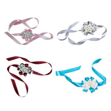 Max Bride Wrist Flowers Corsage Bracelet Hand Flower Wedding Costume Dusty Pink