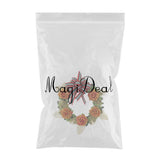 Max Artificial Rustic Flower Wreath Ring Home Door Wall Christmas Decor Red