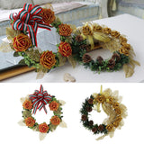 Max Artificial Rustic Flower Wreath Ring Home Door Wall Christmas Decor Red