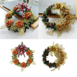 Max Artificial Rustic Flower Wreath Ring Home Door Wall Christmas Decor Red
