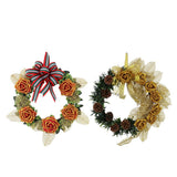 Max Artificial Rustic Flower Wreath Ring Home Door Wall Christmas Decor Red