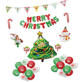 Max Merry Christmas Party Foil Balloon Bunting Garland Banner Kits