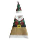 Maxbell Christmas Linen Santa Wine Bottle Cover Holder Table Decoration 20 x 17cm