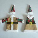 Maxbell Christmas Linen Santa Wine Bottle Cover Holder Table Decoration 20 x 17cm