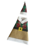 Maxbell Christmas Linen Santa Wine Bottle Cover Holder Table Decoration 20 x 17cm
