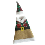 Maxbell Christmas Linen Santa Wine Bottle Cover Holder Table Decoration 20 x 17cm