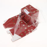 Maxbell 10 Pieces Christmas Candy Apple Boxes 3.5''x3.5''4.7'' Red Circle