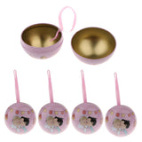 Max 5 Pieces Round Wedding Metal Candy Box Gift Box Wedding Party Favors E