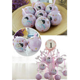 Max 5 Pieces Round Wedding Metal Candy Box Gift Box Wedding Party Favors E