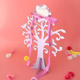 Max Wedding Candy Gift Box Hanging Tree Stand Table Centerpiece Decor DIY Purple