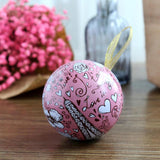 Max 2 Pieces Round Wedding Metal Candy Box Gift Box Wedding Party Favor A