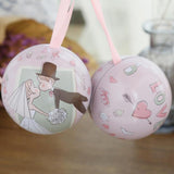 Max 2 Pieces Round Wedding Metal Candy Box Gift Box Wedding Party Favor B