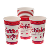 8pcs Bachelorette Party Paper Disposable Cups Hen Party Tableware Decoration