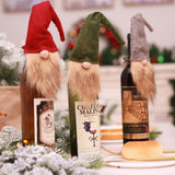 Maxbell Christmas Santa Cluas Wine Bottle Cover Bag Dinner Party Table Decor Green