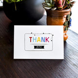 24 Set Thank You Paper Card with Envelopes Greeting Invitation Card Favors E