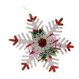 Maxbell Christmas Plastic Snowflake Christmas Pendants Xmas Hanging Decoration