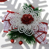 Maxbell Christmas Plastic Snowflake Christmas Pendants Xmas Hanging Decoration