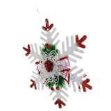 Maxbell Christmas Plastic Snowflake Christmas Pendants Xmas Hanging Decoration