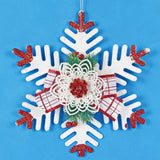 Maxbell Christmas Plastic Snowflake Christmas Pendants Xmas Hanging Decoration