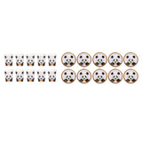 Maxbell 10Pcs Panda Paper Party Plates Cups Birthday Wedding Tableware 10Pcs Paper Plates