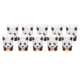 Max 10Pcs Panda Paper Party Plates Cups Birthday Wedding Tableware 10Pcs Paper Cups