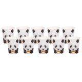 Max 10Pcs Panda Paper Party Plates Cups Birthday Wedding Tableware 10Pcs Paper Cups