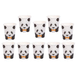 Max 10Pcs Panda Paper Party Plates Cups Birthday Wedding Tableware 10Pcs Paper Cups