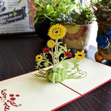 Max 3D Pop Up Greeting Cards Crafts Christmas Birthday Gift Cards Sunflower