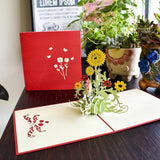 Max 3D Pop Up Greeting Cards Crafts Christmas Birthday Gift Cards Sunflower