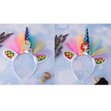 Max Unicorn Horn Mermaid Tulle Headband Adult Kids Cosplay Party Fancy Dress Red