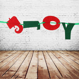 Joy Christmas Door Hang Garlands for Holiday and Home Decor