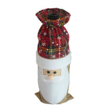 Christmas Santa Claus Wine Bottle Cover Bags Home Party Decoration Red