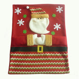 Maxbell Christmas Santa Claus Chair Back Cover Dinner Table Party Decor Red