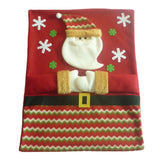 Maxbell Christmas Santa Claus Chair Back Cover Dinner Table Party Decor Red