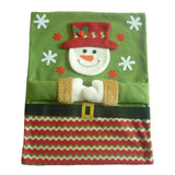 Christmas Santa Claus Chair Back Cover Dinner Table Party Decor Green