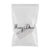 Maxbell 10pcs Dried Flowers Greeting Floral Thank You Cards Myosotis Purple