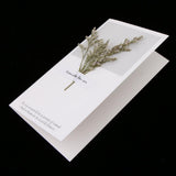 Maxbell 10pcs Dried Flowers Greeting Floral Thank You Cards Limonium