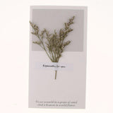 Maxbell 10pcs Dried Flowers Greeting Floral Thank You Cards Limonium