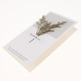 Maxbell 10pcs Dried Flowers Greeting Floral Thank You Cards Limonium