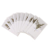 Maxbell 10pcs Dried Flowers Greeting Floral Thank You Cards Limonium