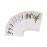 Maxbell 10pcs Dried Flowers Greeting Floral Thank You Cards Limonium