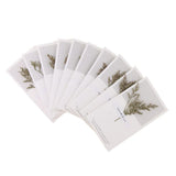 Maxbell 10pcs Dried Flowers Greeting Floral Thank You Cards Limonium