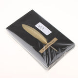 Max 10pcs Handmade Feather Greeting Thank You Cards Wedding Birthday Champagne