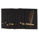 Maxbell Black handmade DIY feather card A