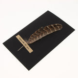 Maxbell Black handmade DIY feather card A