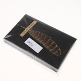 Maxbell Black handmade DIY feather card A