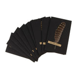 Maxbell Black handmade DIY feather card A