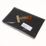 Maxbell Black handmade DIY feather card B