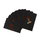 Maxbell Black handmade DIY feather card B