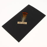 Maxbell Black handmade DIY feather card B